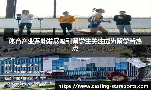 体育产业蓬勃发展吸引留学生关注成为留学新热点